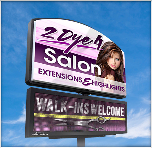Outdoor Business Sign for a Salon
