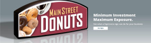 MainStreet Donut Shop Sign