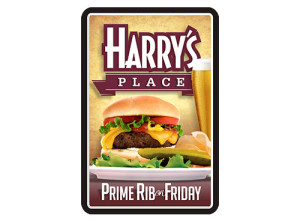 Harry's Place Business Sign