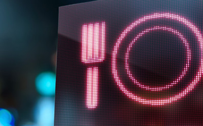 5-27 Fork, Plate, and Knife on LED Sign