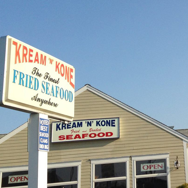 Kream 'N' Kone Restaurant Sign