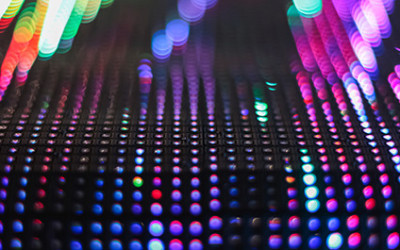 Colorful Backend Of LED Sign - 3-18