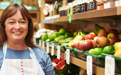 Woman Happy Because She Updated Her Sign Cheaply