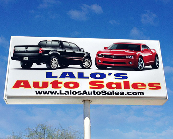 Example LED Sign for Car Dealerships