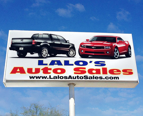 Lalo's Auto Sales Business Sign - LED