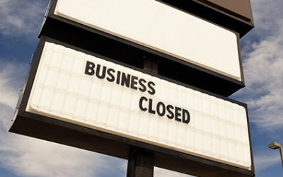 Business Sign with the signage just saying Business Closed